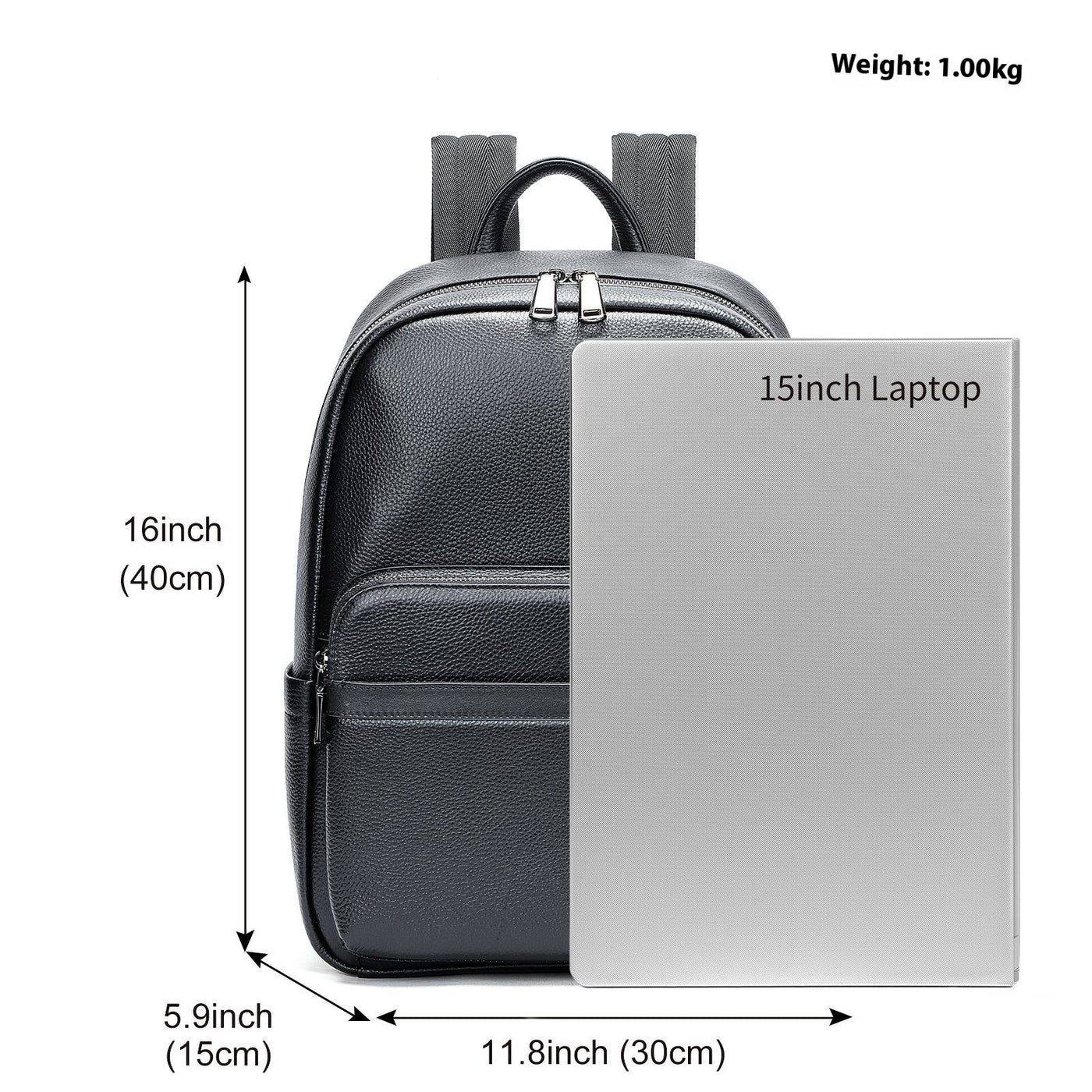 Leather Large Capacity Business Computer Backpack