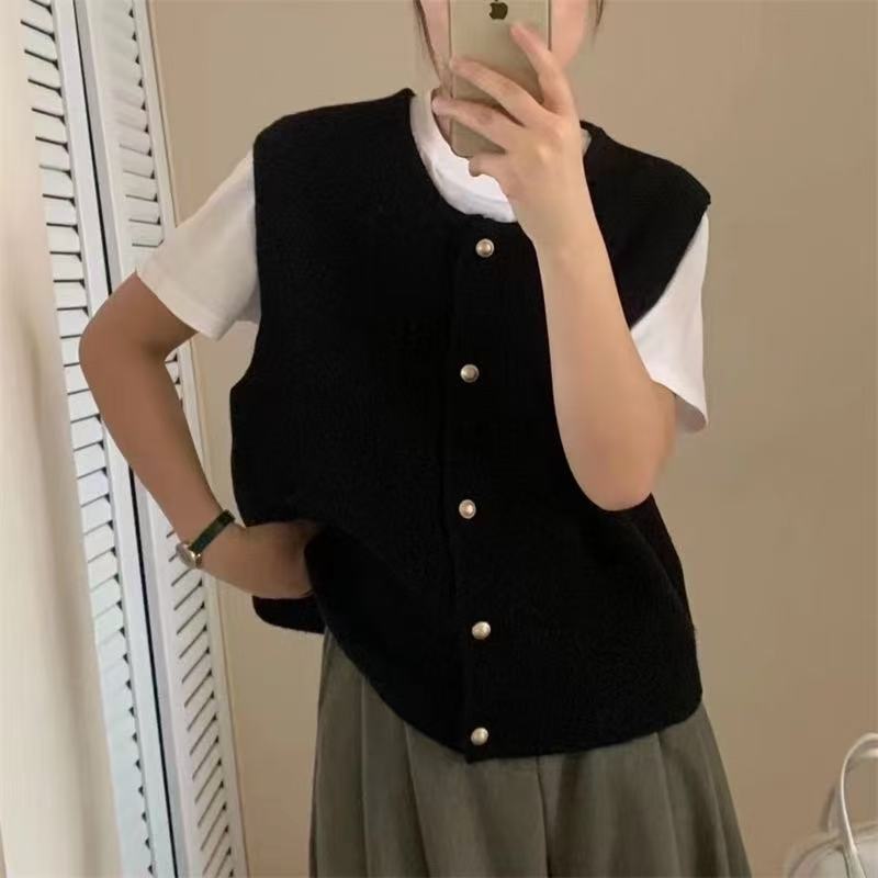 Single-breasted Loose Outer Sweater Women