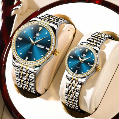 New Diamond-embedded Trendy Waterproof Watch