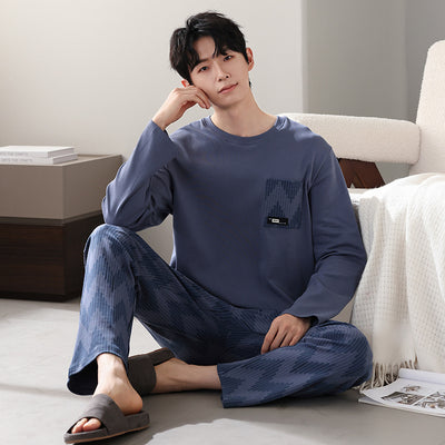 New Cotton Long Sleeve Full Cotton Casual Homewear Suit