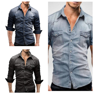 Men Shirt Brand Male Long Sleeve Shirts Casual