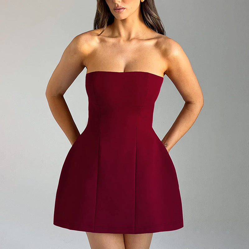 Tube Backless Slim Short Dresses