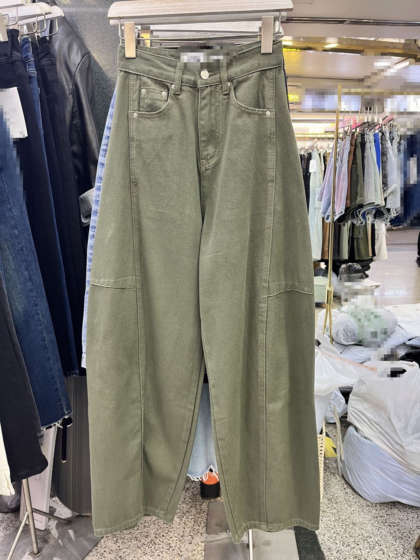 Loose Jeans Washed Banana Korean Style Baggy Pants Casual