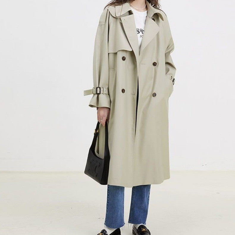 New Mid-length Trench Coat For Women