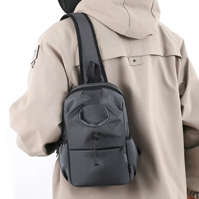 Men's Oxford Cloth Splash-proof Shoulder Crossbody Chest Bag