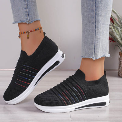 Plus Size Mesh Casual Pumps Flyknit