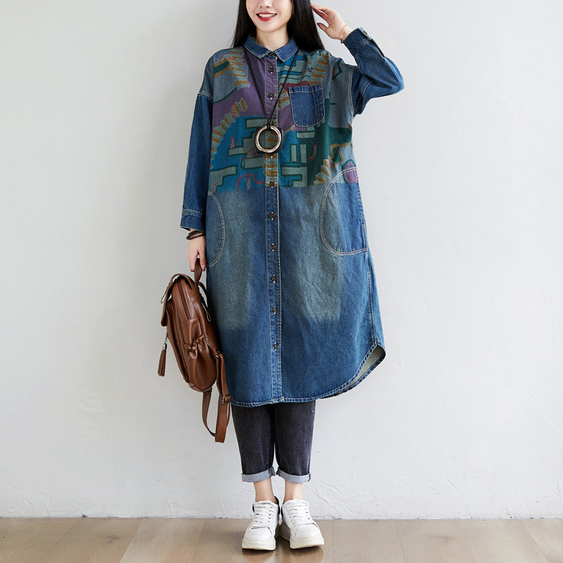 Women's Fashion Wash Vintage Denim Jacket