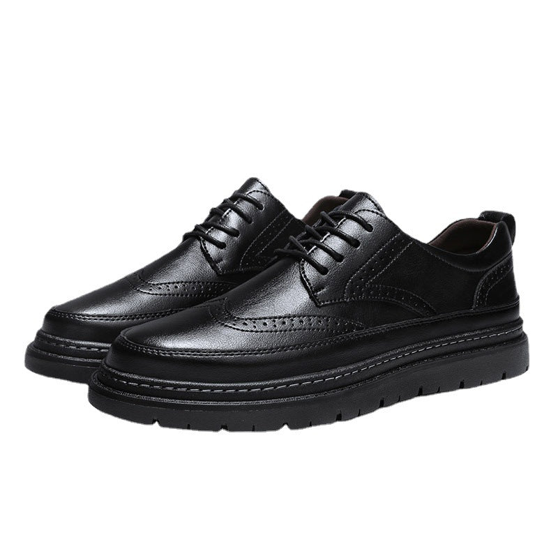 Men's Brogue Korean-style British Men Leather Shoes