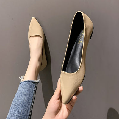 Fashion Personality Shallow Mouth Women's Flat Heel Shoes