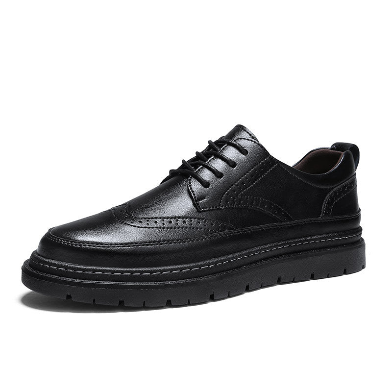 Men's Brogue Korean-style British Men Leather Shoes