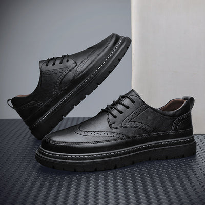 Men's Brogue Korean-style British Men Leather Shoes