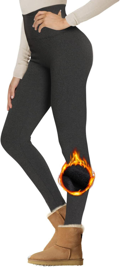 Velvet Padded Leggings High Waist Warm Hiking Workout Lady