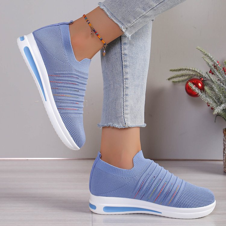 Plus Size Mesh Casual Pumps Flyknit