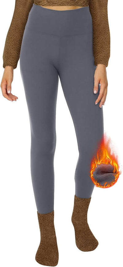 Velvet Padded Leggings High Waist Warm Hiking Workout Lady