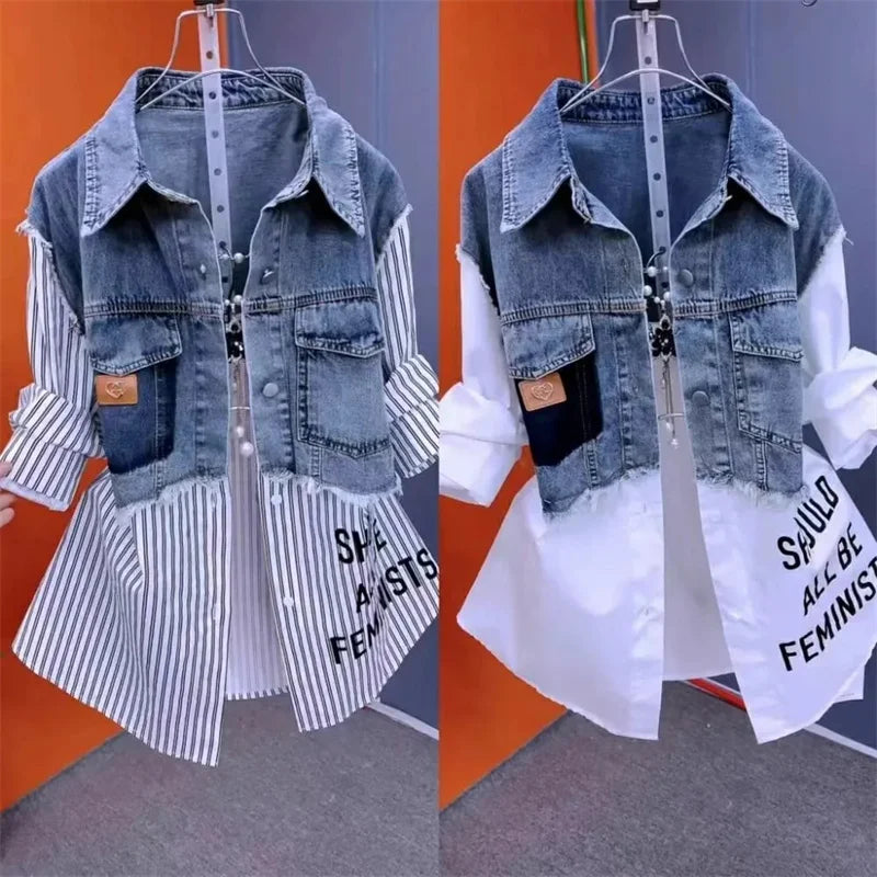 Women Denim Jacket Tops