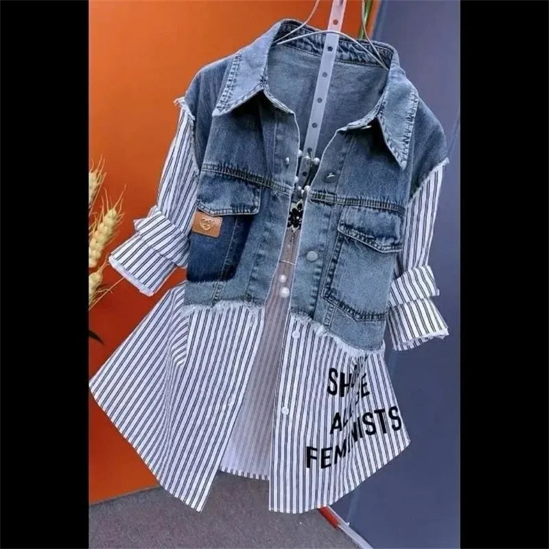 Women Denim Jacket Tops