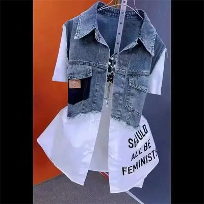 Women Denim Jacket Tops