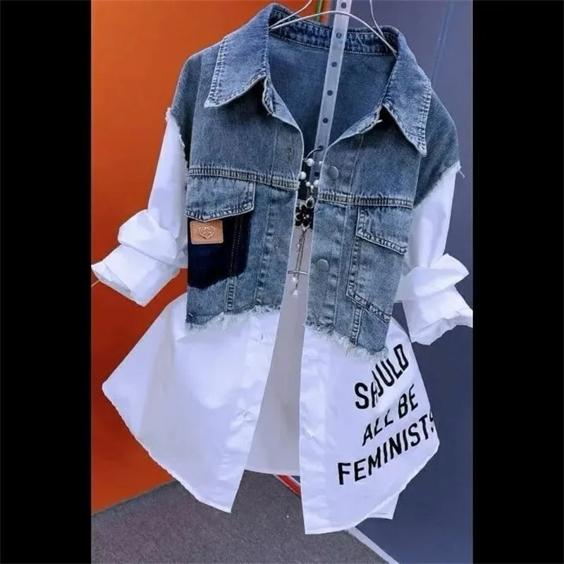 Women Denim Jacket Tops