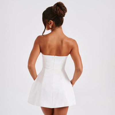 Tube Backless Slim Short Dresses