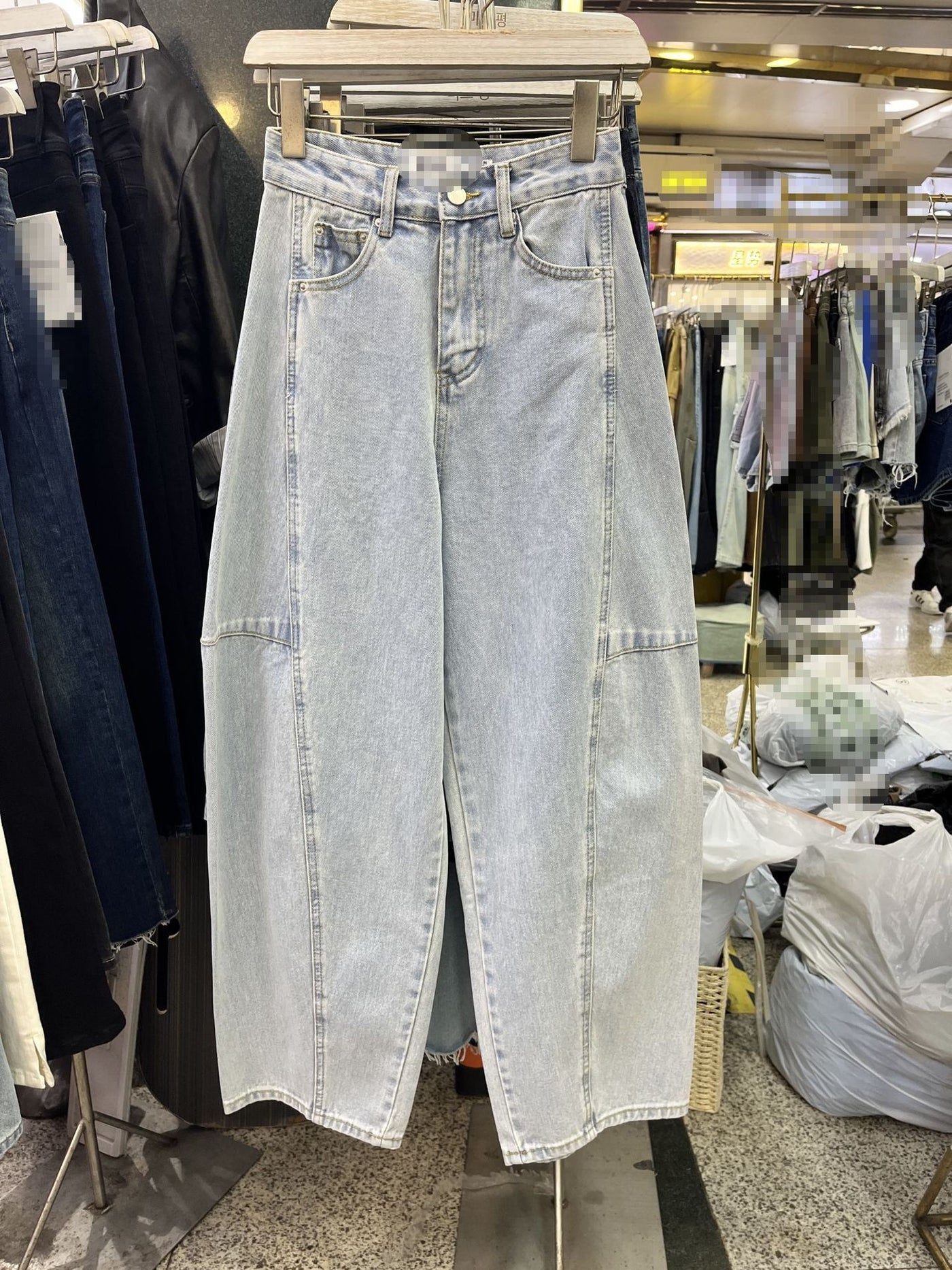 Loose Jeans Washed Banana Korean Style Baggy Pants Casual