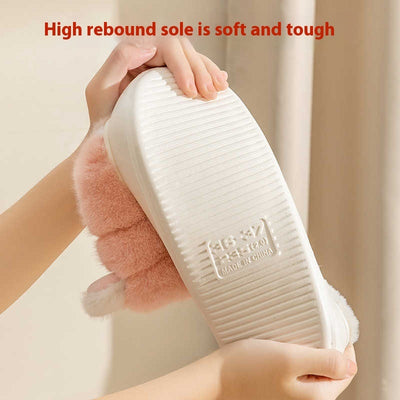 Warm Slugged Bottom Non Slip Cotton Slippers