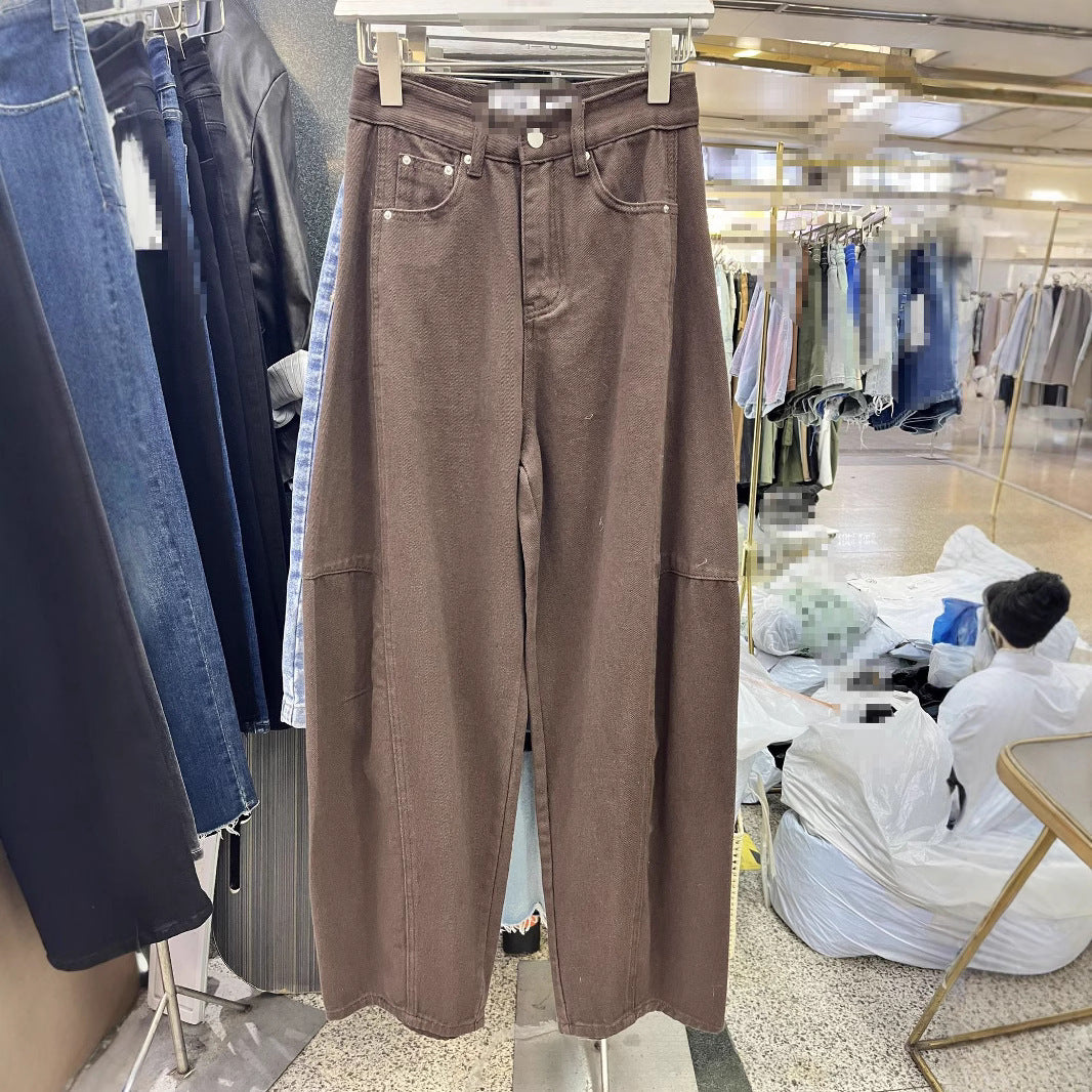 Loose Jeans Washed Banana Korean Style Baggy Pants Casual