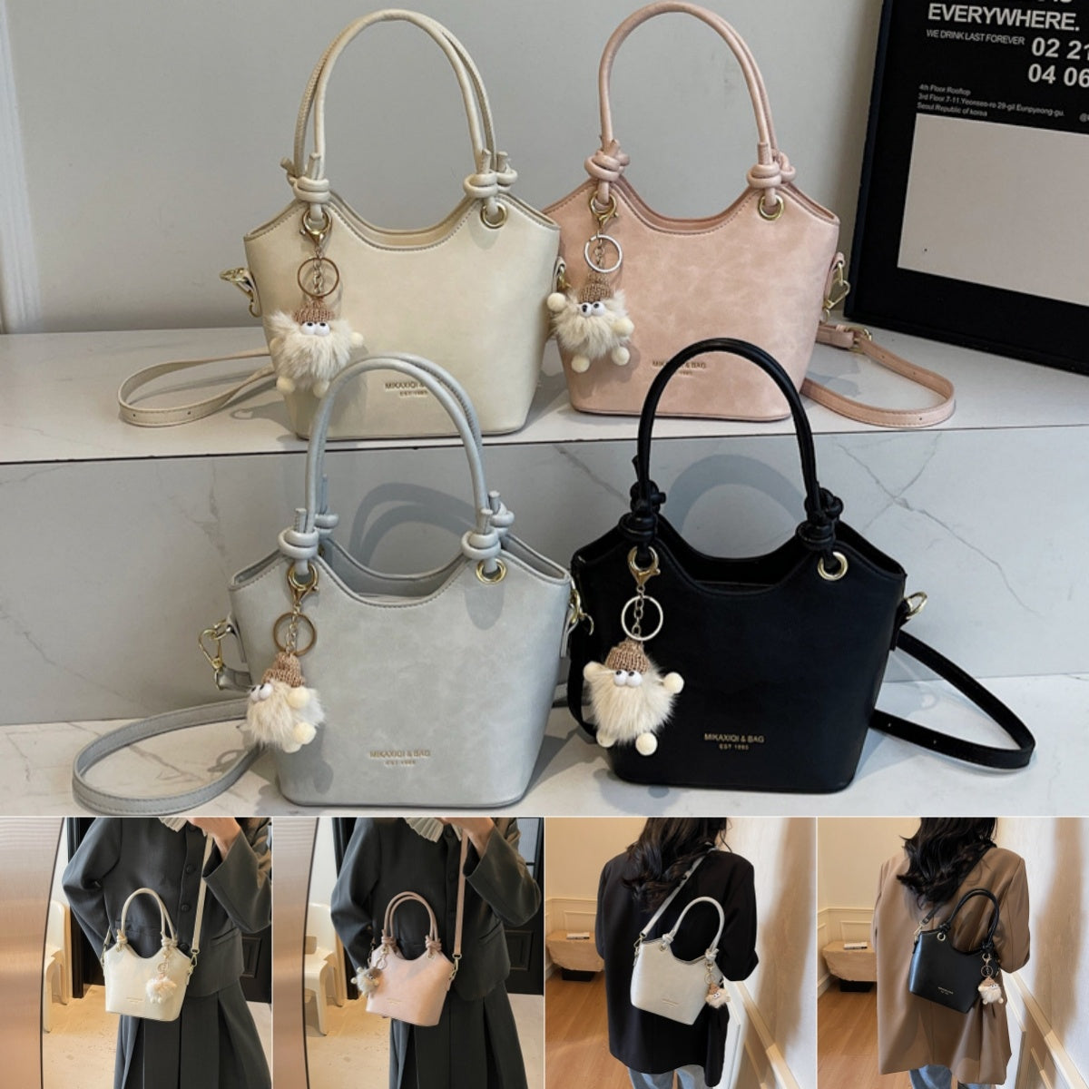 Sweet Style Zipper PU Square Women's Shoulder Crossbody Bag Solid Color Popular Commuting Fashion Small Square Bags