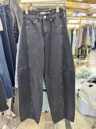 Loose Jeans Washed Banana Korean Style Baggy Pants Casual