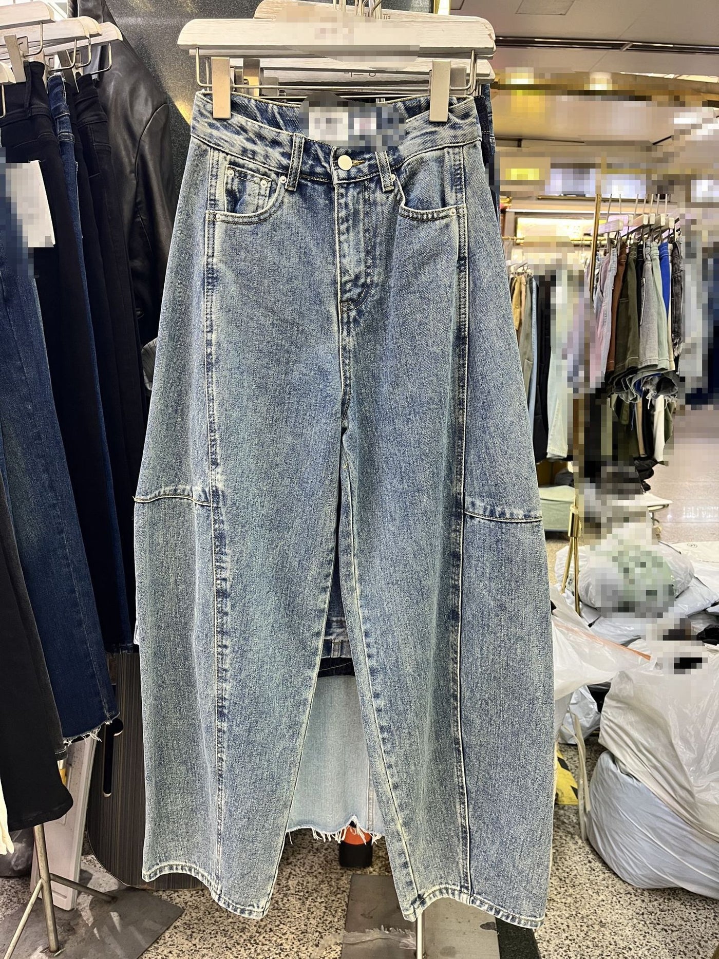 Loose Jeans Washed Banana Korean Style Baggy Pants Casual