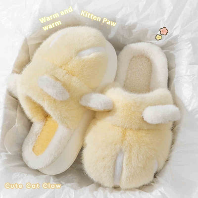 Warm Slugged Bottom Non Slip Cotton Slippers