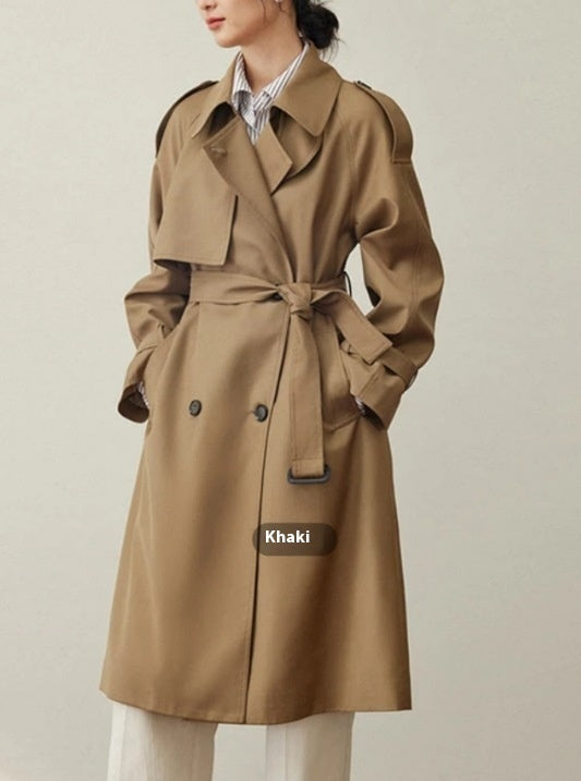 New Mid-length Trench Coat For Women