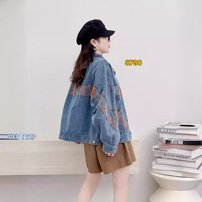 Spring New Artistic All-match Worn Loose Leisure Washed-out Do The Old Cowboy Coat For Women